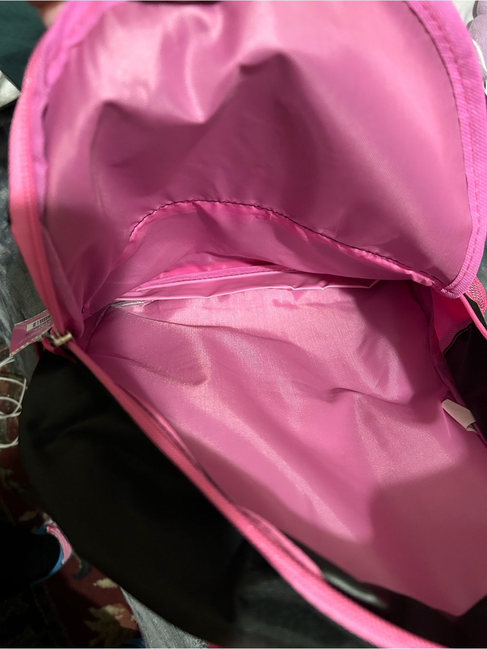 Baby Phat Black and Pink Rhinestone Heart Backpack - Picture 2 of 3